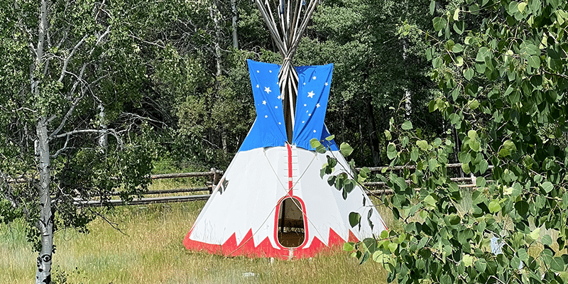 Spring Camping in a Secret Creek Tipi