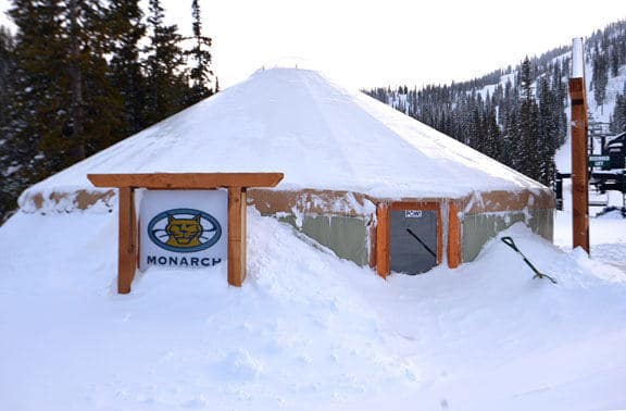 Winter Stout Alpine Yurt at Monarch Mountain Ski Area