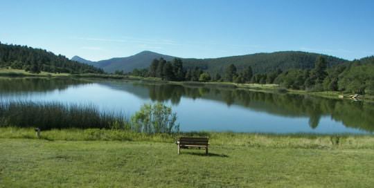 Lake and surrounding hills