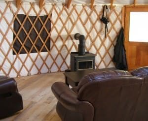 Yurt interior Yurt interior